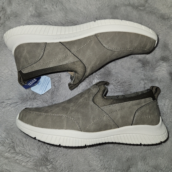 NEW! Nunn Bush Bloom Shoes Men's Size 10 Taupe Slip-On Loafers Comfort Walking - Picture 10 of 11